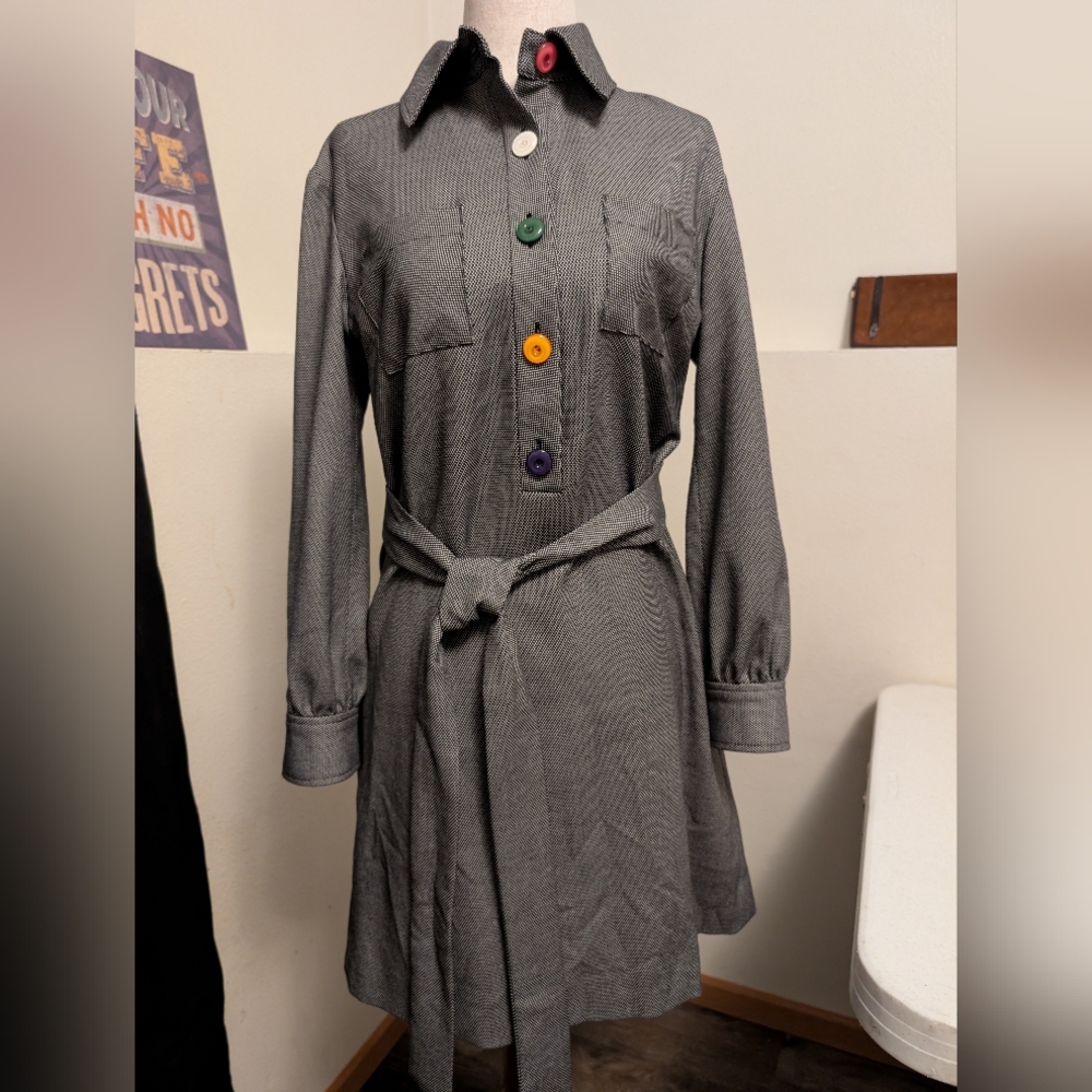 Stylish Vintage Annelore Button-Up Dress